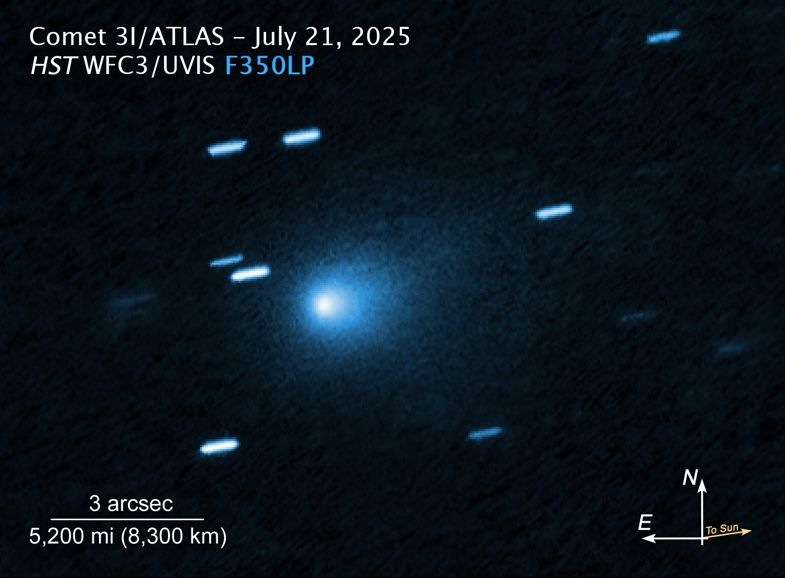 3I/Atlas visto por el telescopio Hubble