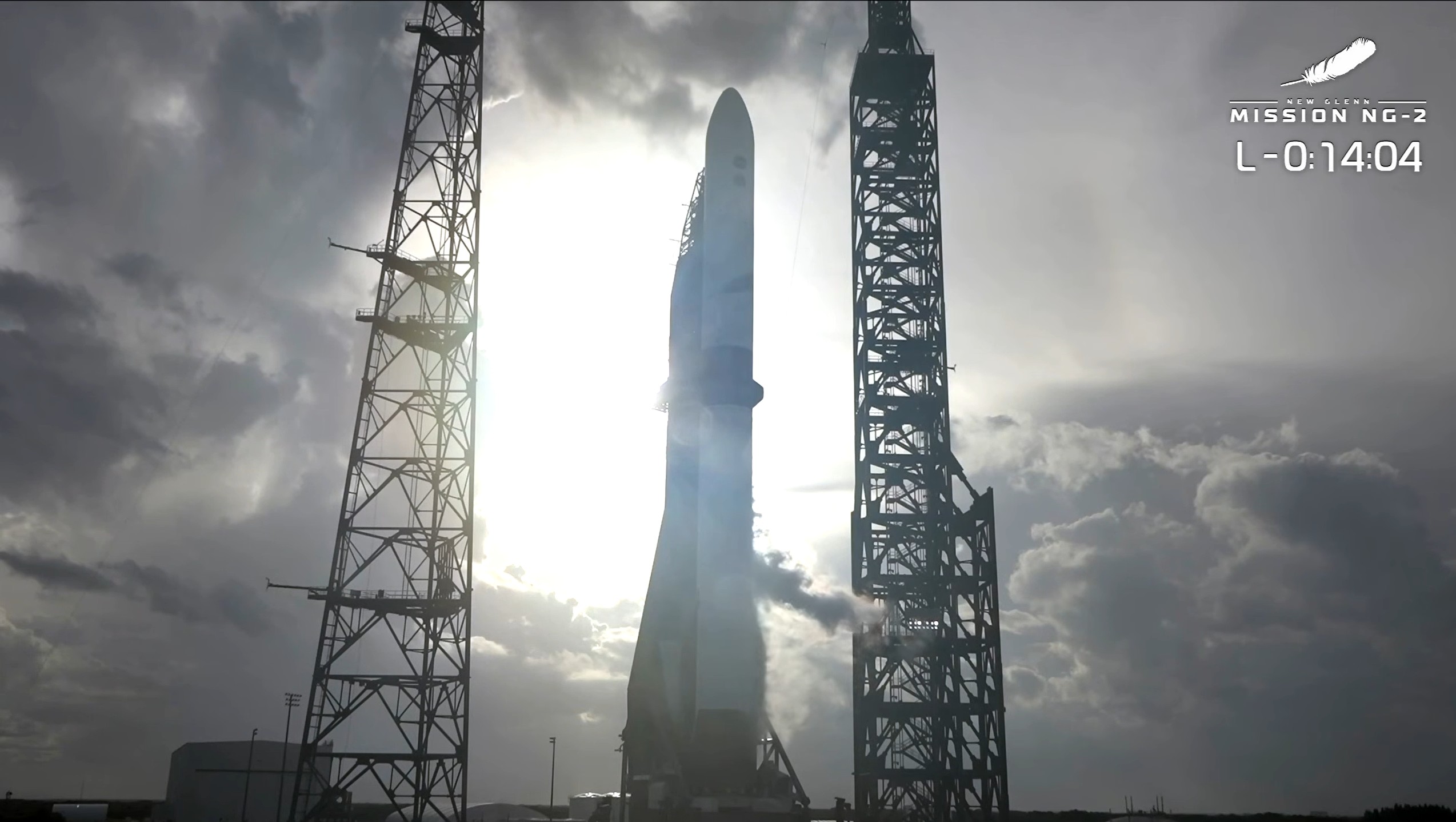 El new Glenn en los últimos minutos de la cuenta atrás