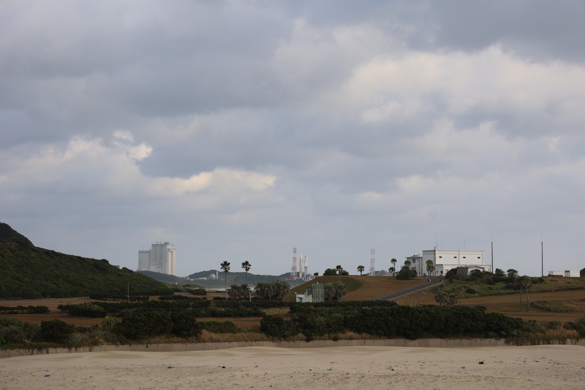 Imagen del cohete antes del vuelo.