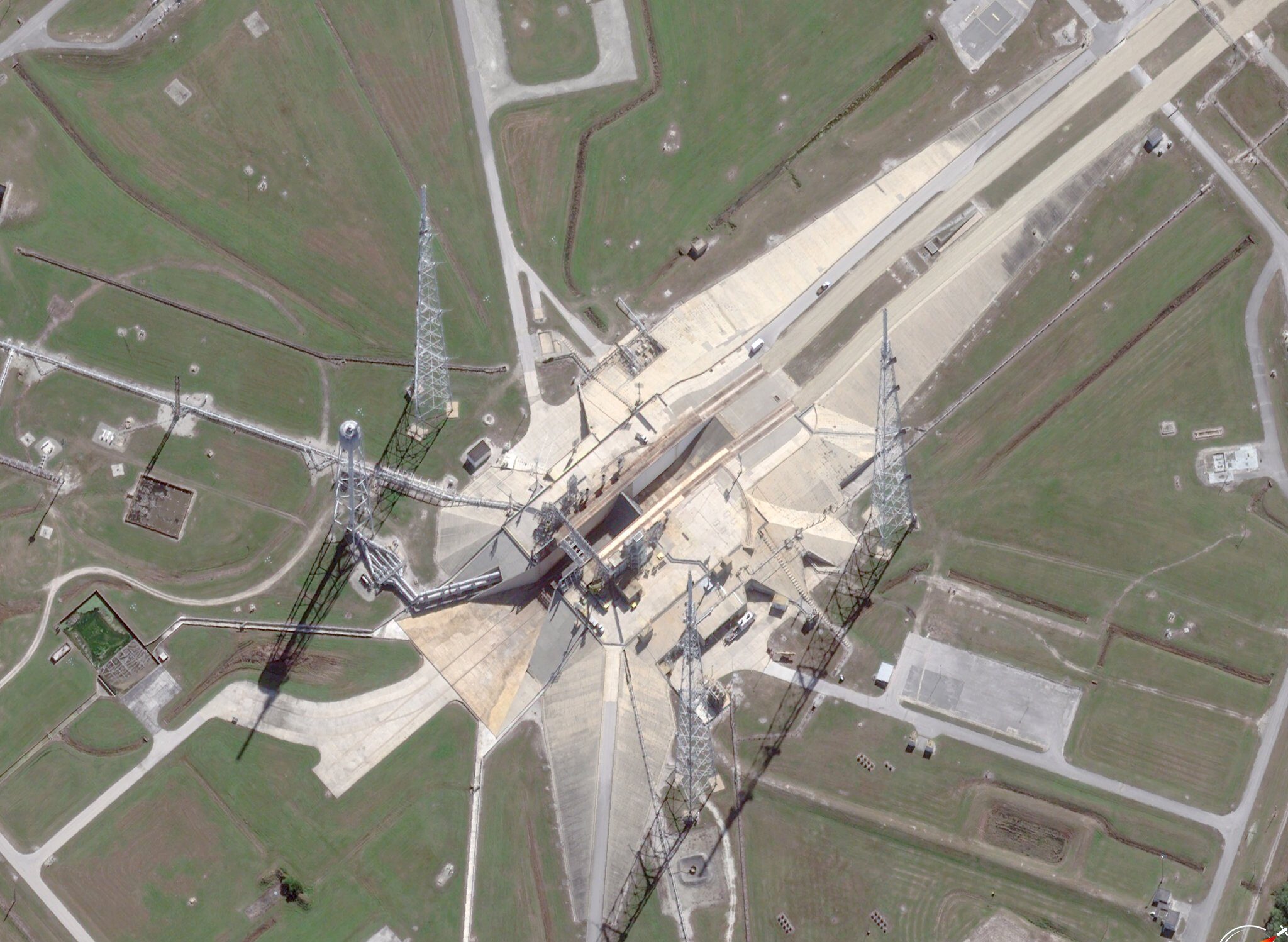 Imagen de la plataforma LC-39B sin el SLS