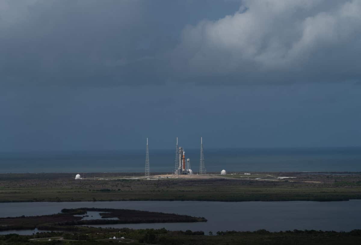 El cohete SLS listo para el despegue