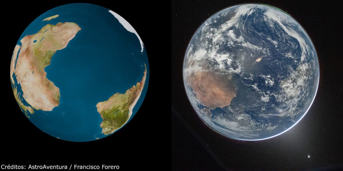 Comparación entre simulación e imagen real