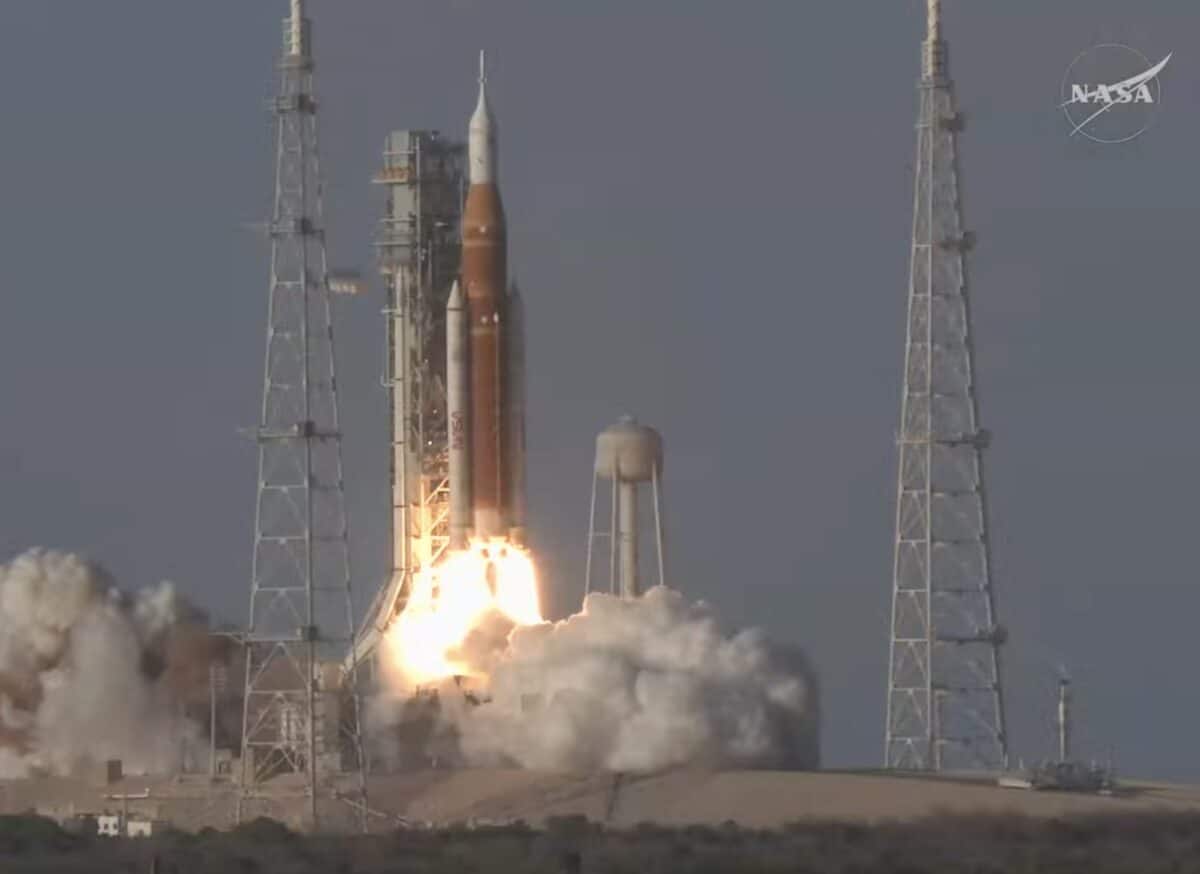 Imagen del despegue de Artemisa 2. NASA