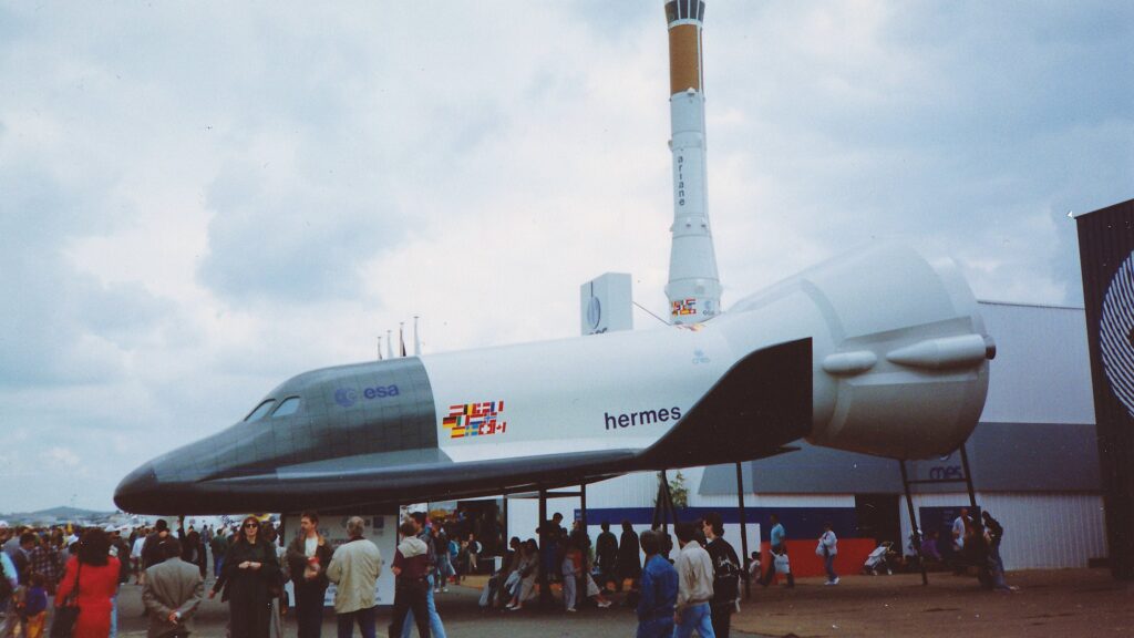 Imagen del Hermes en una exposición de la época