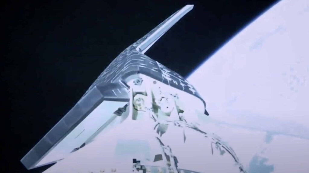 Imagen del X-37B antes de ser liberado por el lanzador Atlas V