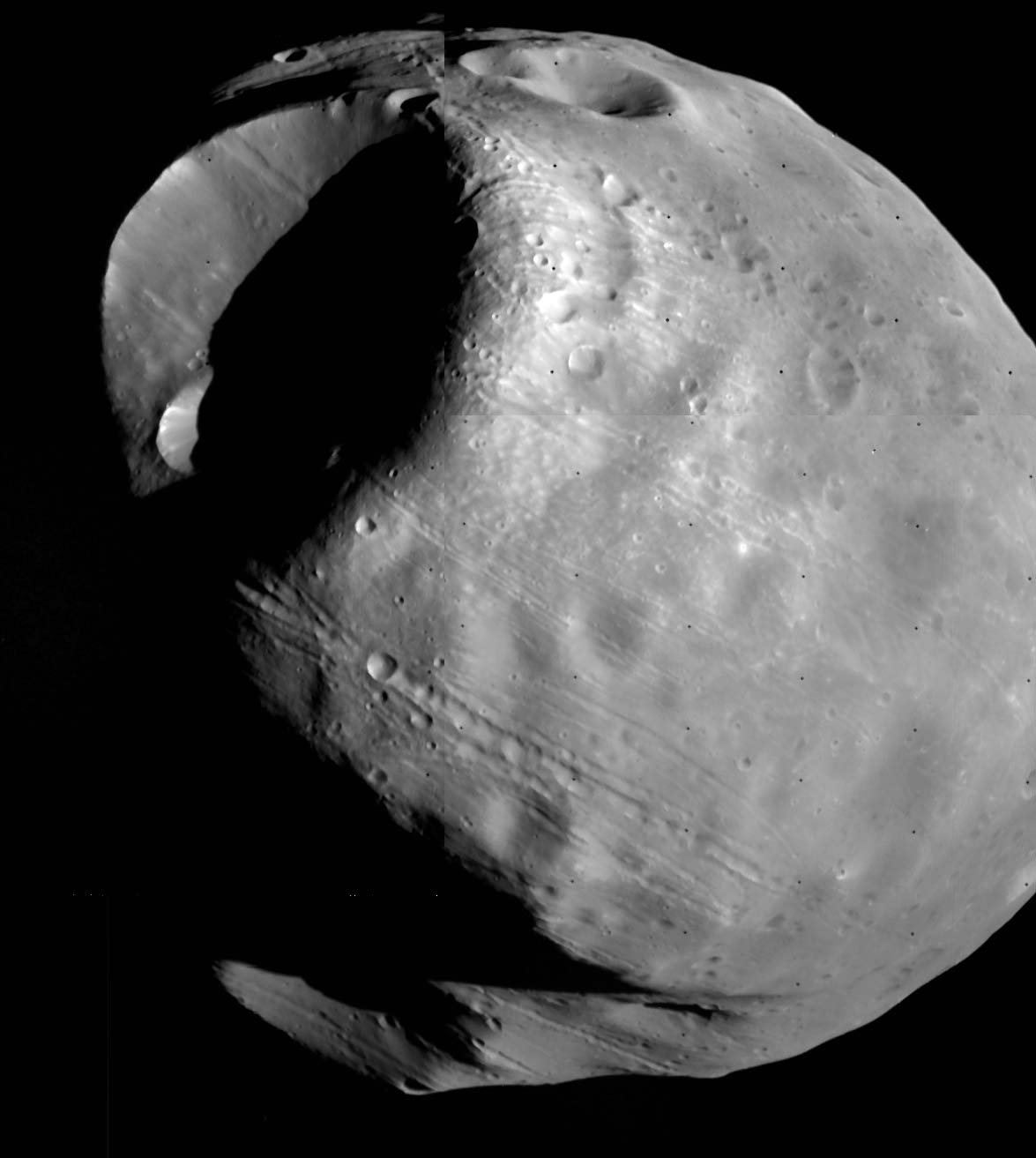 Imagen de la sonda de la NASA Viking 1 en 1978 que sigue siendo una de las mejores imágenes capturadas del satélite.