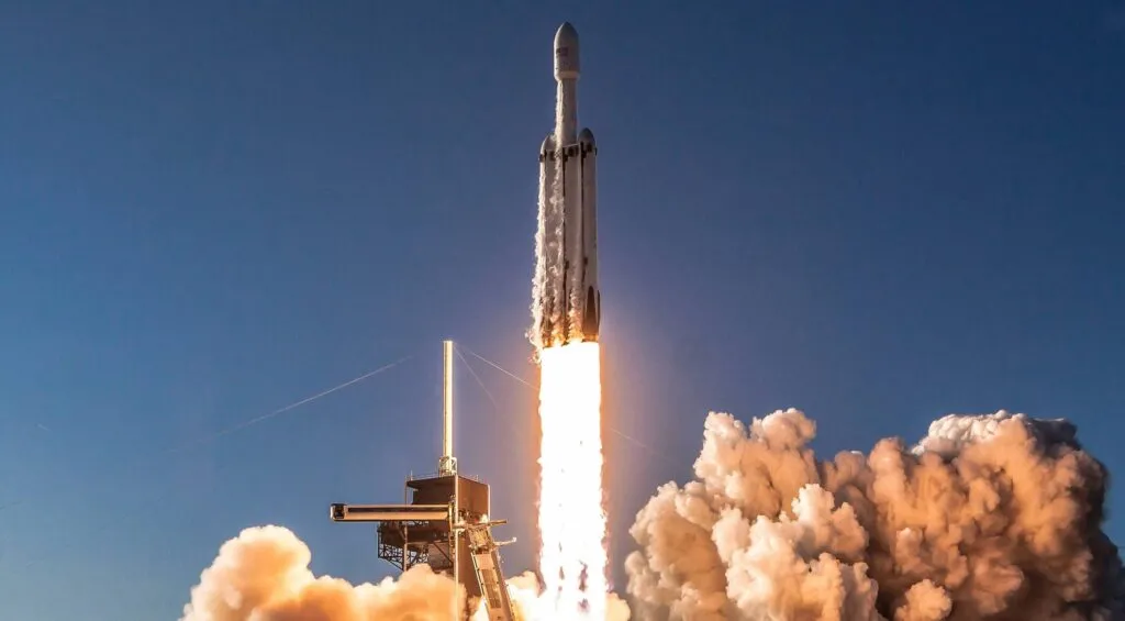 Falcon Heavy Flight 2 liftoff Pauline Acalin 8 2 crop c